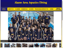 Tablet Screenshot of alamoareaaquaticsdiving.com